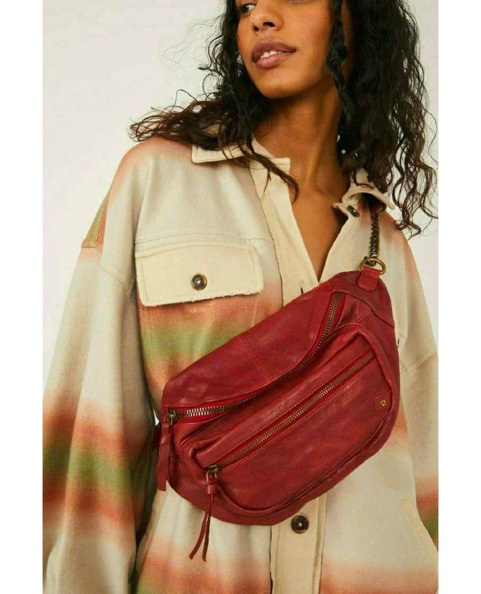 Archer Leather Sling Bag Cowboy PINK ARROWS