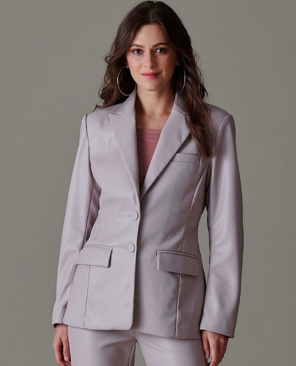 Aria Vegan Blazer Lavender - PINK ARROWS