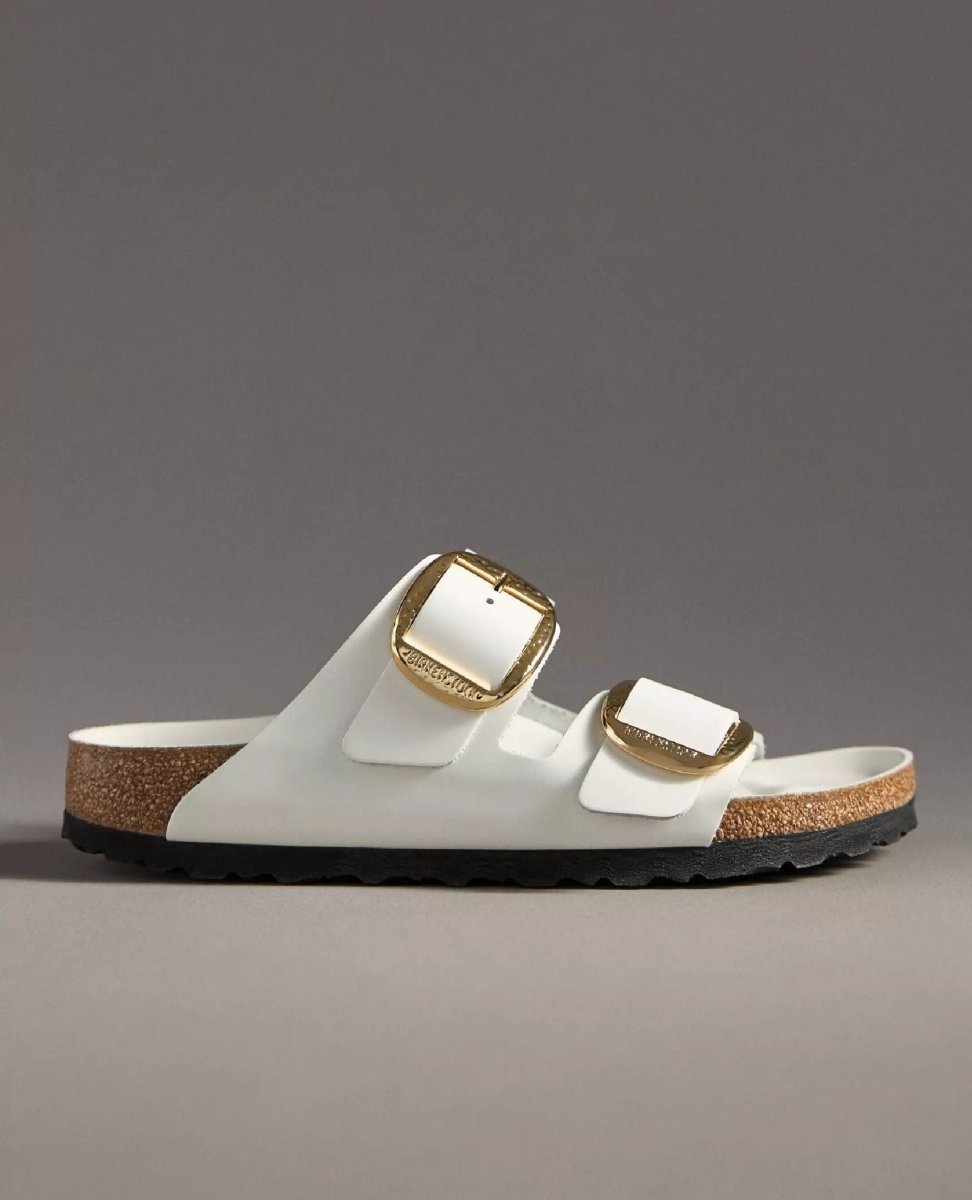 Arizona Big Buckle High Shine Antique White - PINK ARROWS