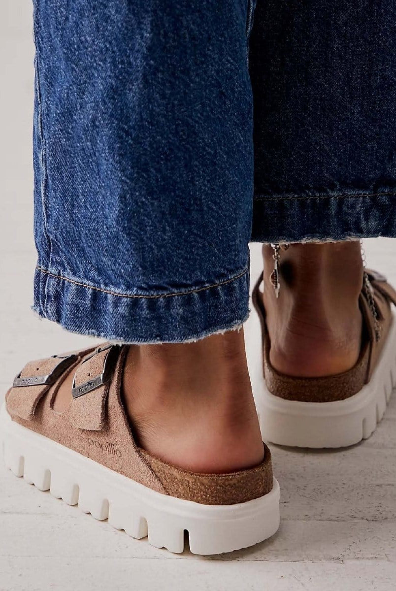 Arizona Chunky Birkenstock Sandals Warm Sand - PINK ARROWS