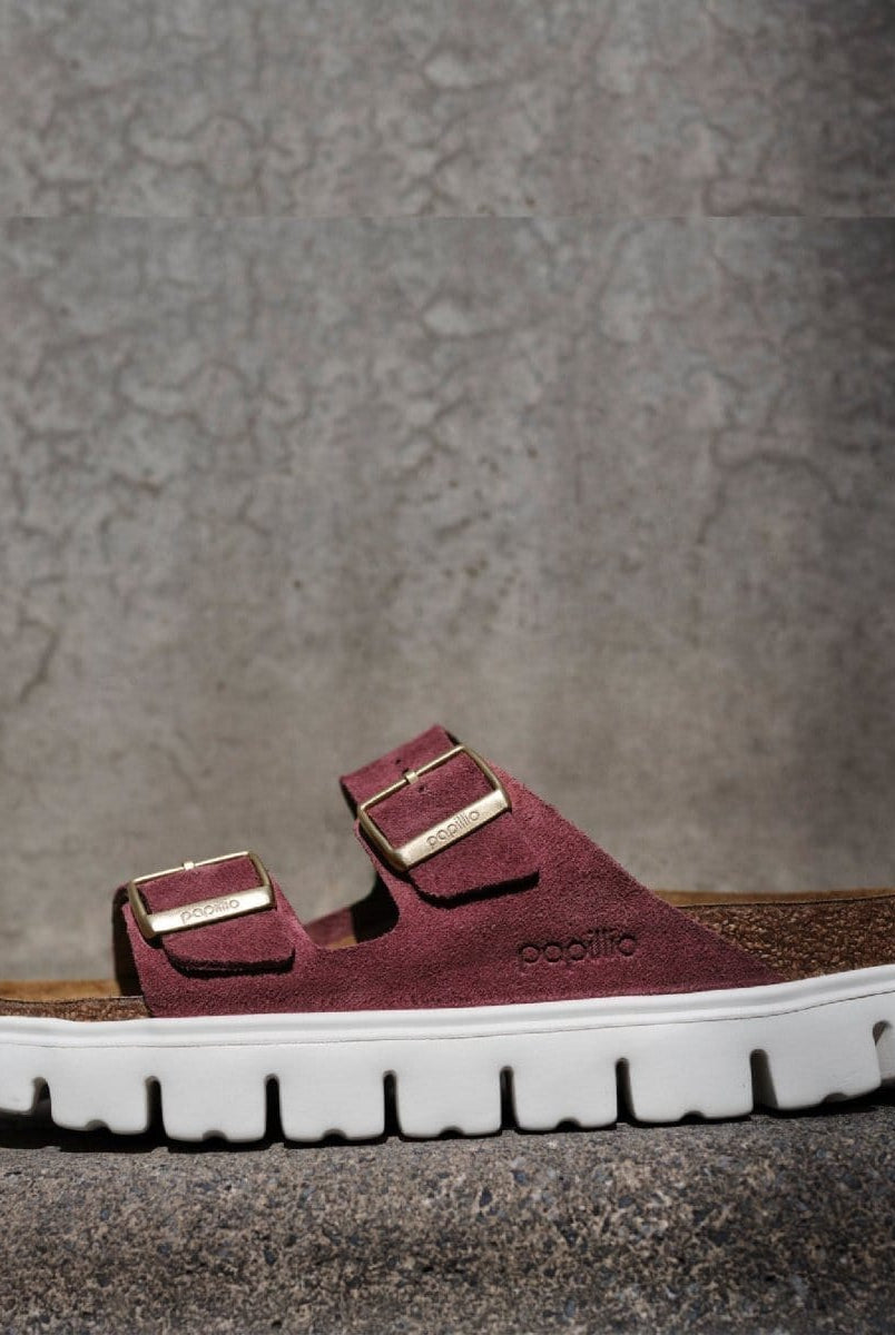 Arizona Platform Suede Berry Crush - PINK ARROWS