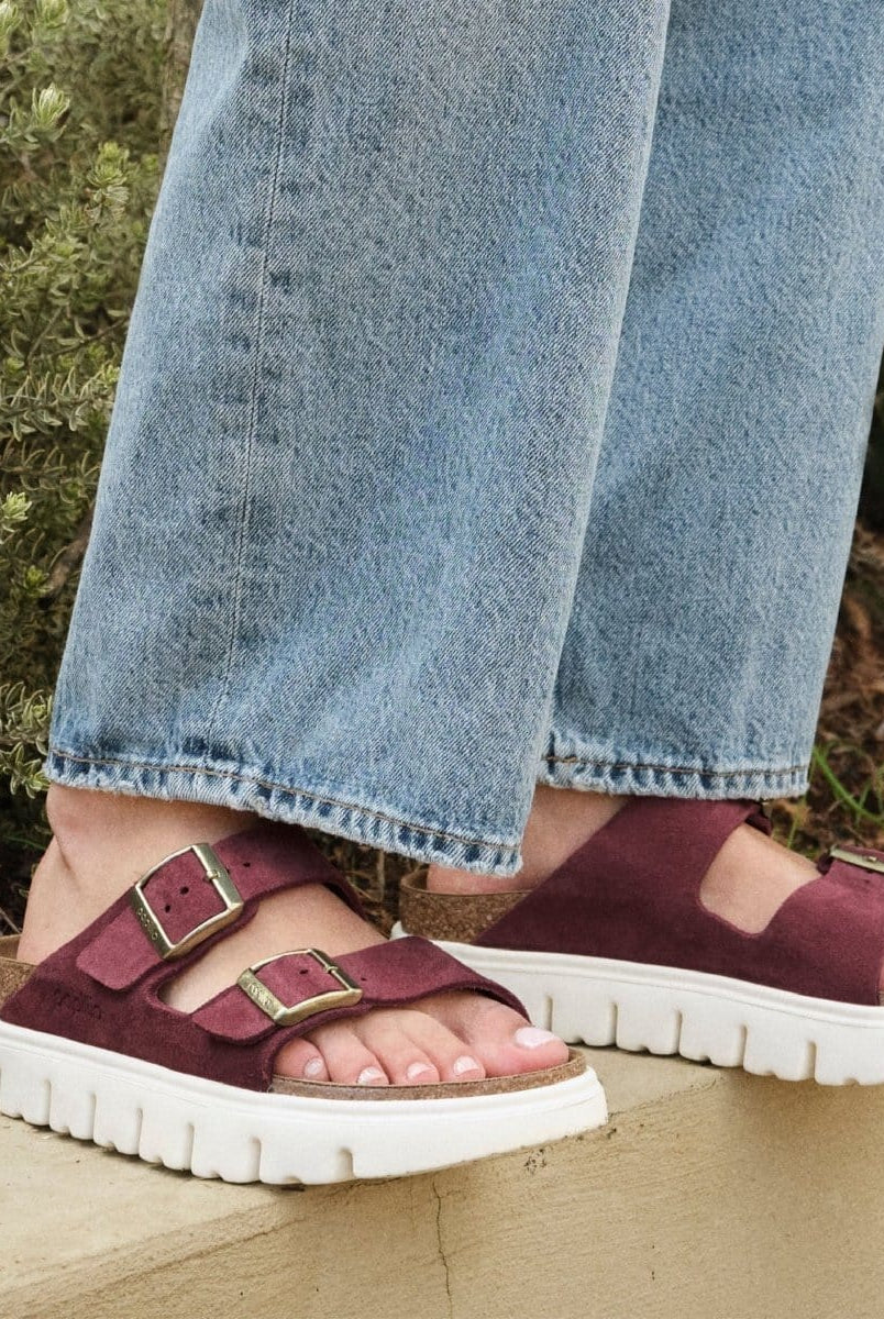 Arizona Platform Suede Berry Crush - PINK ARROWS