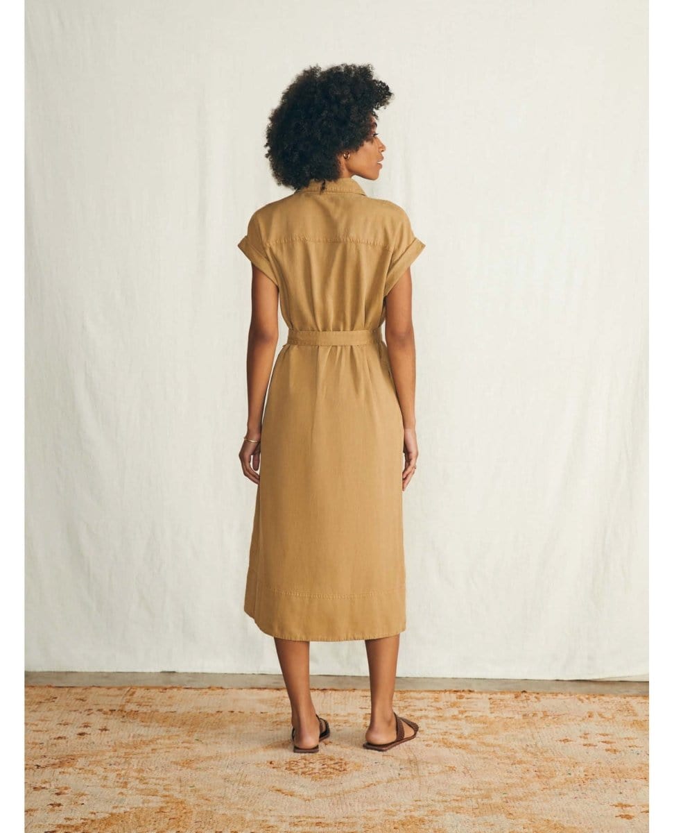 Arlie Shirtdress Short Sleeve Antique Bronze - PINK ARROWS