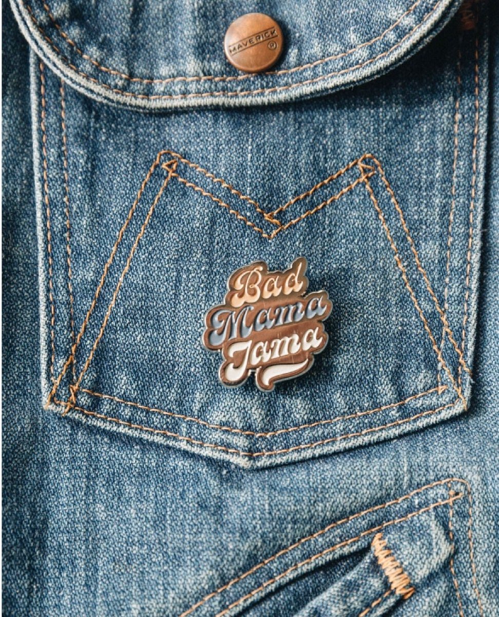 Bad Mama Jama Enamel Pin - PINK ARROWS