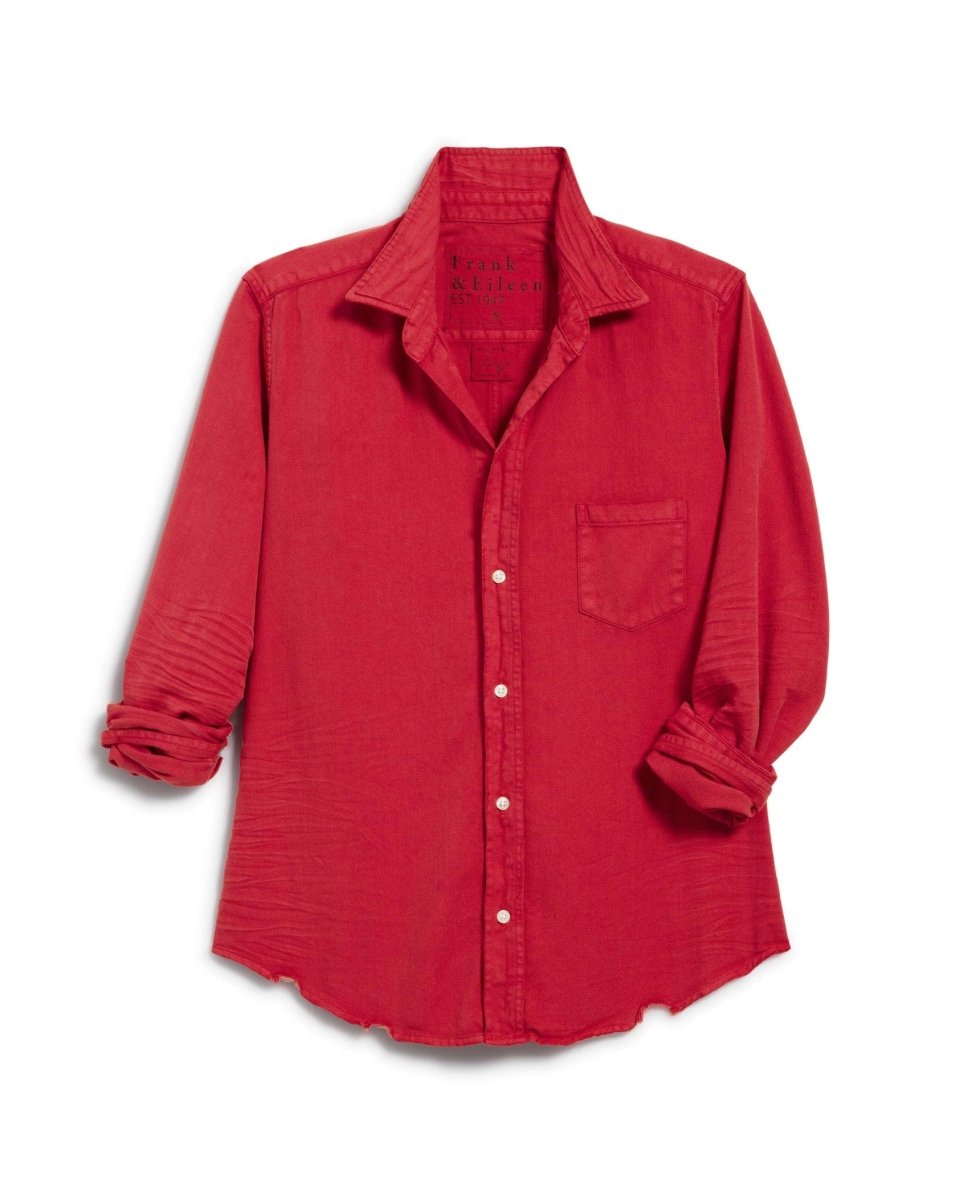 Barry Tailored Shirt Saffron Red - PINK ARROWS