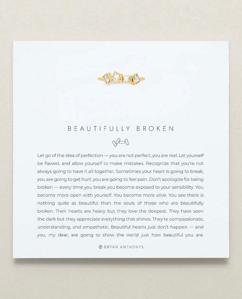 Beautifully Broken Ring Gold - PINK ARROWS