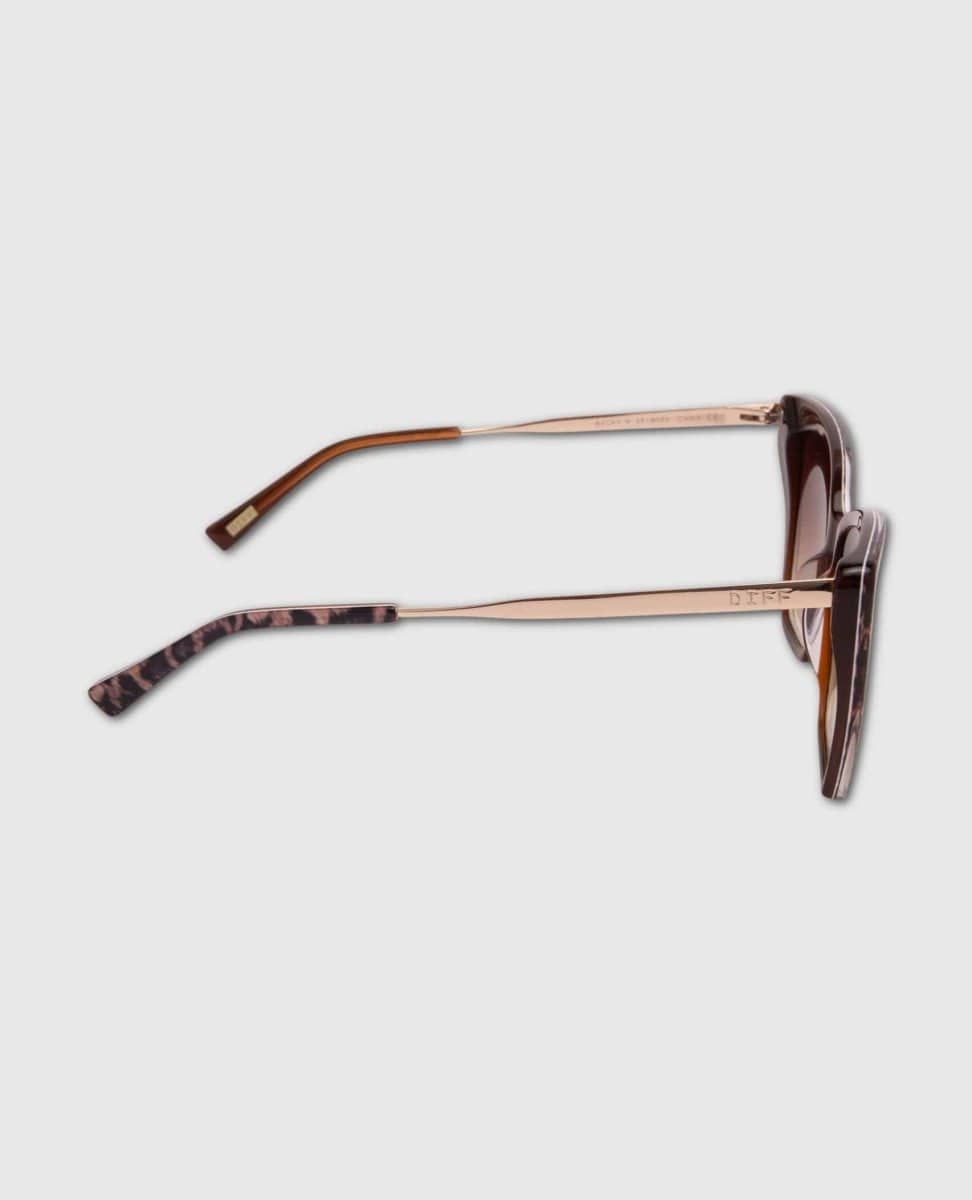 Becky II Leopard Tortoise Brown Gradient Sunglasses - PINK ARROWS