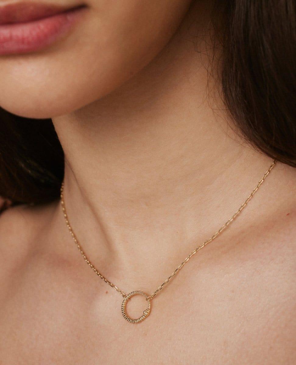 Begin Again Necklace Gold - PINK ARROWS