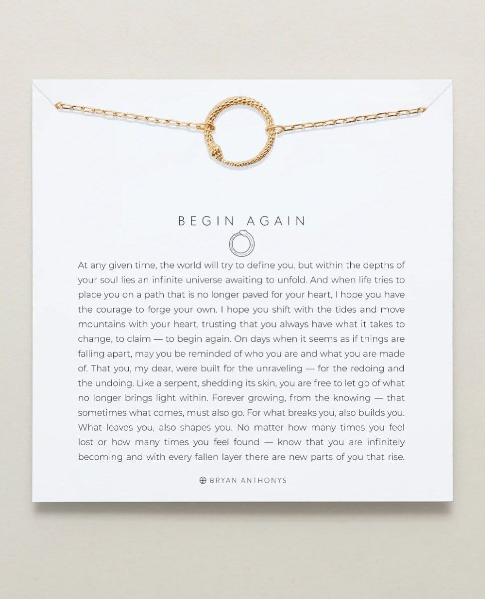 Begin Again Necklace Gold - PINK ARROWS