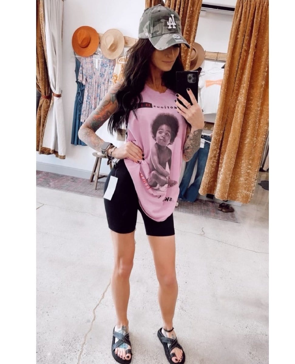 Biker Short Black - PINK ARROWS