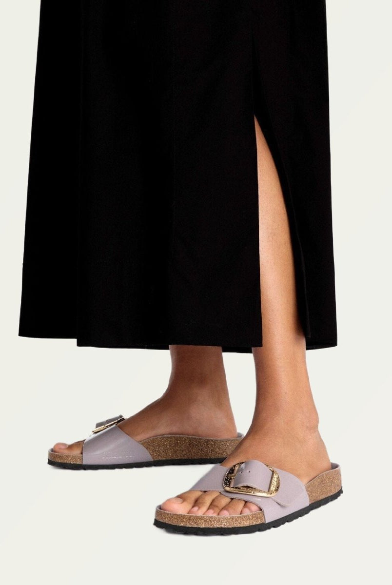 Birkenstock Madrid High Shine Faded Purple - PINK ARROWS