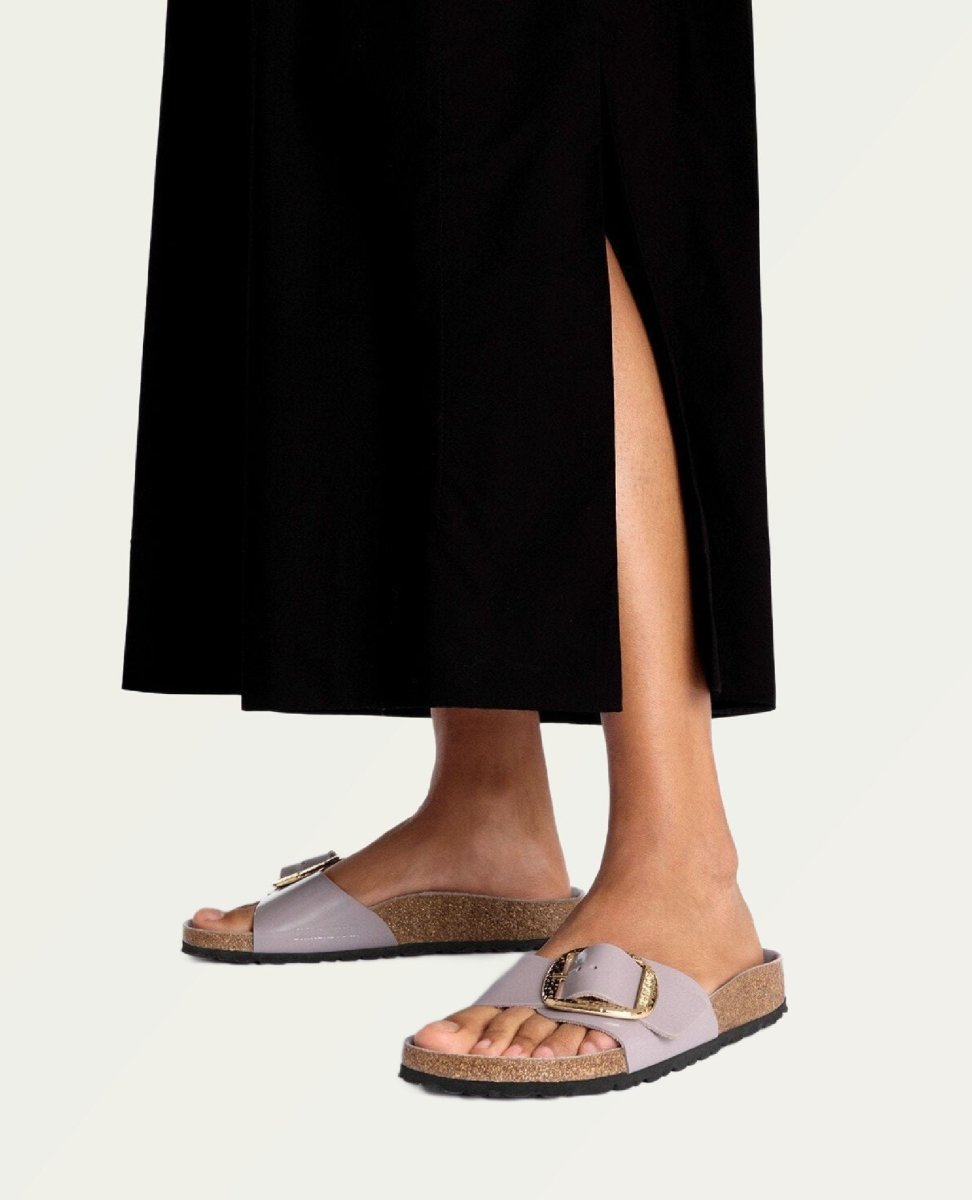 Birkenstock Madrid High Shine Faded Purple - PINK ARROWS