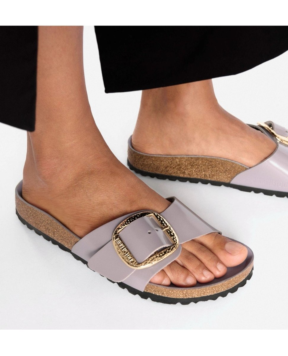Birkenstock Madrid High Shine Faded Purple - PINK ARROWS