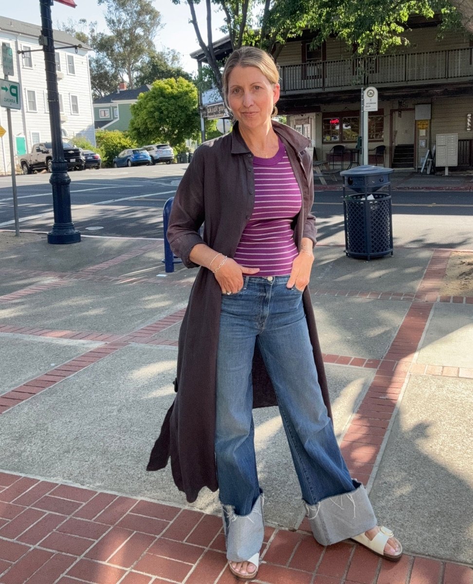 Boden Linen Dress Black Quartz - PINK ARROWS