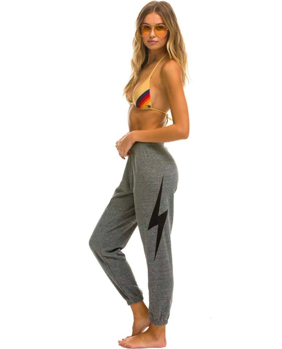 Bolt Sweat Pant Women Heather Grey - PINK ARROWS