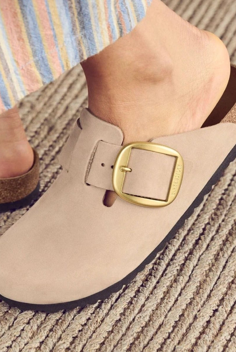Boston Big Buckle Sandcastle Nubuck - PINK ARROWS