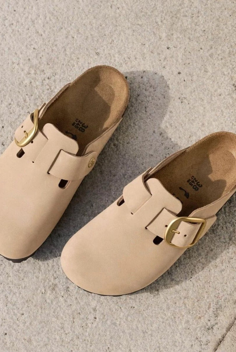 Boston Big Buckle Sandcastle Nubuck - PINK ARROWS