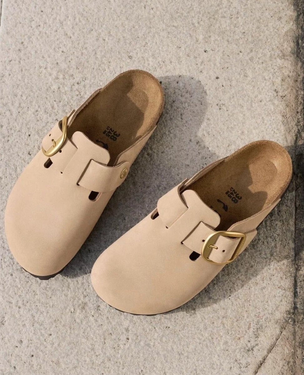 Boston Big Buckle Sandcastle Nubuck - PINK ARROWS