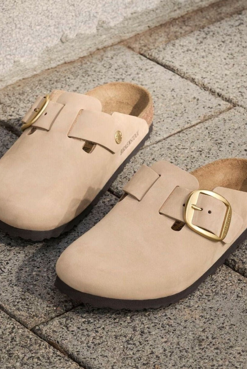 Boston Big Buckle Sandcastle Nubuck - PINK ARROWS