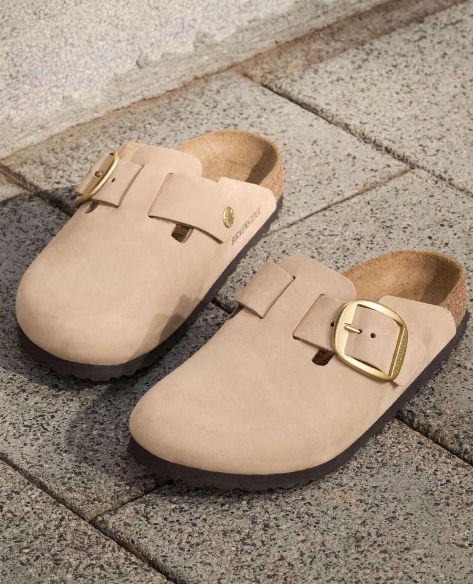 Boston Big Buckle Sandcastle Nubuck - PINK ARROWS