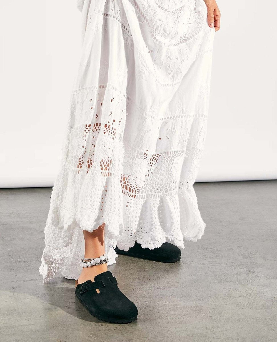 Boston Black Suede - PINK ARROWS