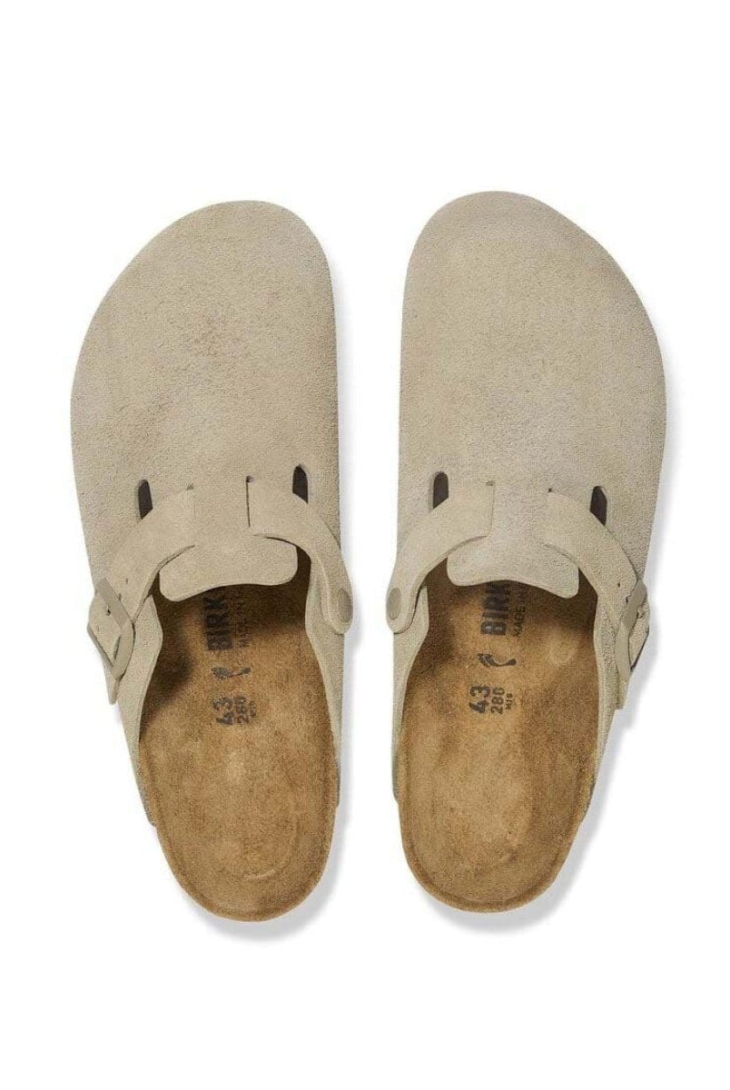 Boston Suede Leather Faded Khaki - PINK ARROWS