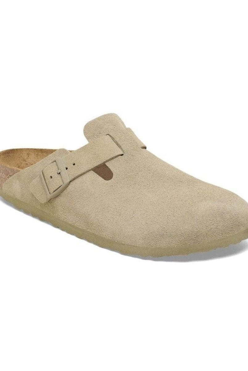 Boston Suede Leather Faded Khaki - PINK ARROWS