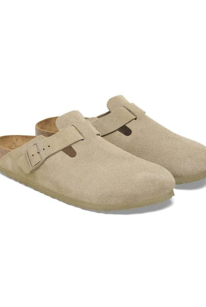 Boston Suede Leather Faded Khaki - PINK ARROWS