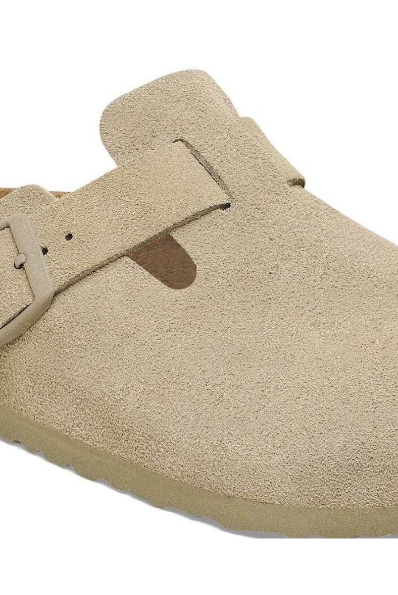 Boston Suede Leather Faded Khaki - PINK ARROWS