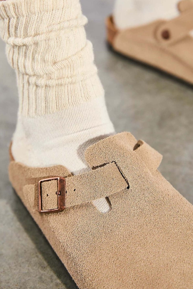 Boston Taupe Suede - PINK ARROWS