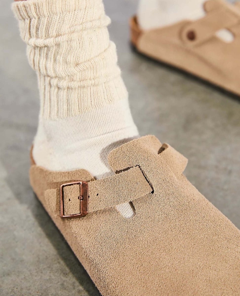 Boston Taupe Suede - PINK ARROWS