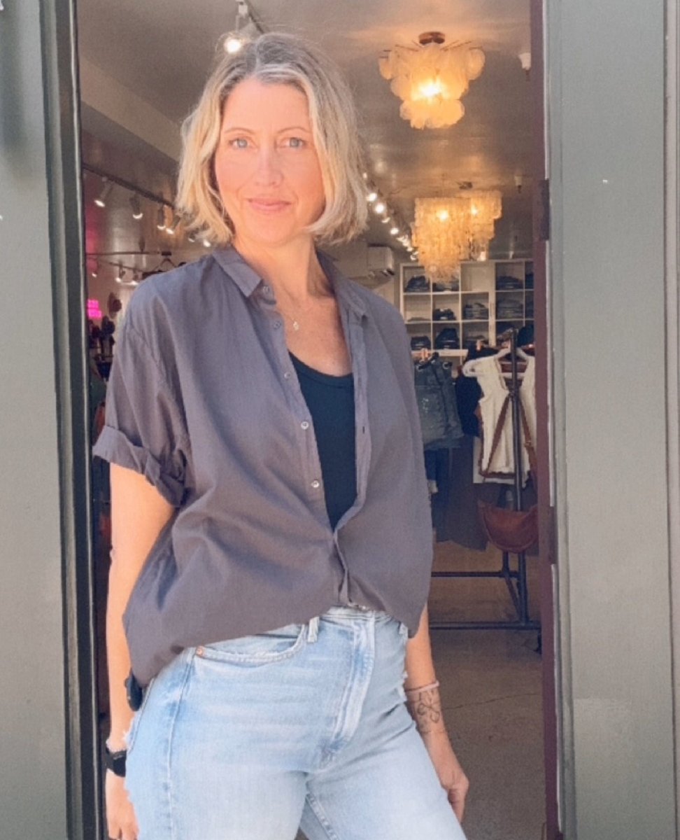 Channing Shirt Ash - PINK ARROWS