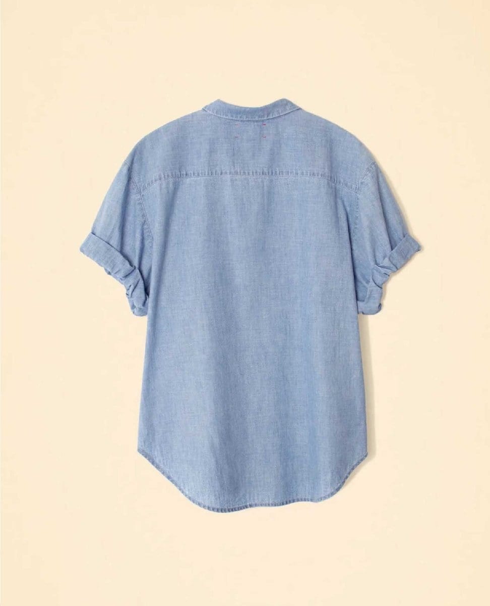 Channing Shirt Dusty Blue - PINK ARROWS