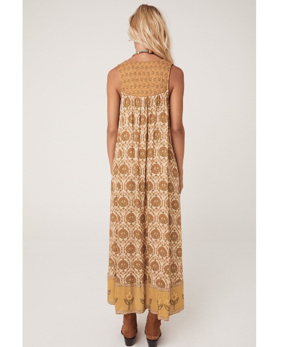 Chateau Maxi Sundress Champagne - PINK ARROWS