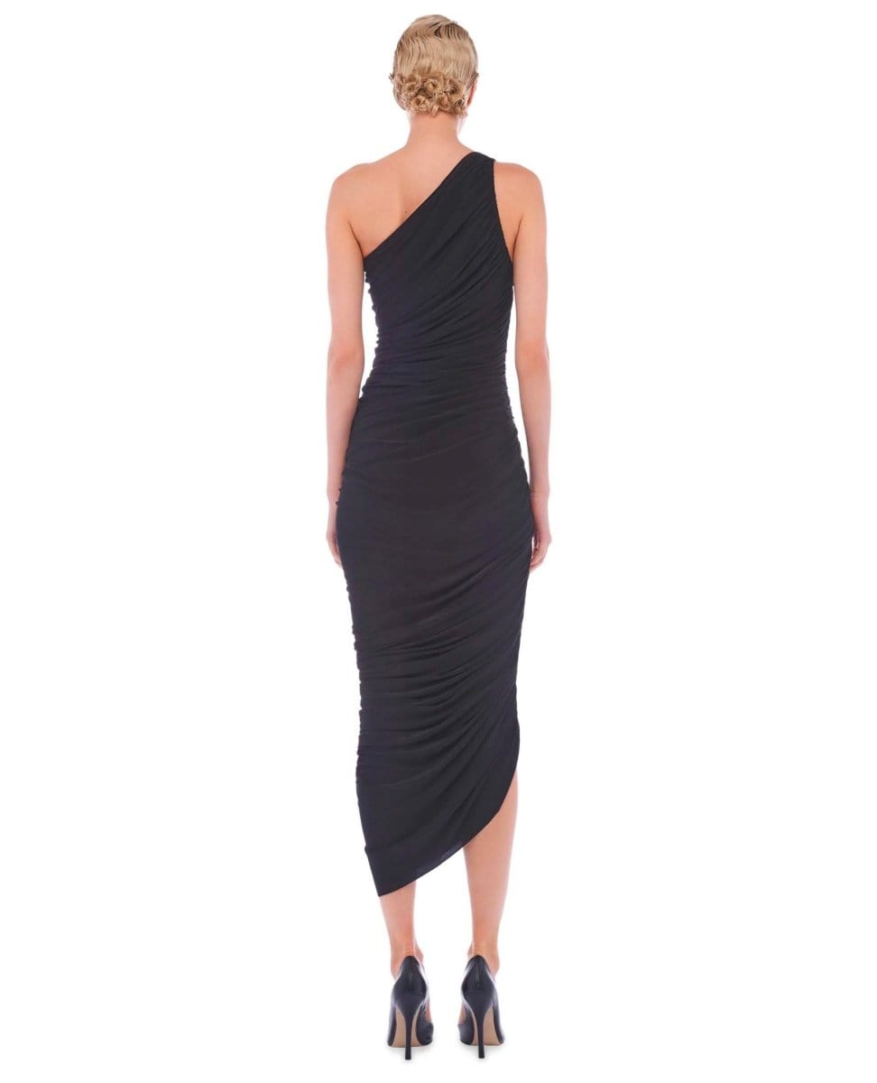 Classic Diana Midi Black Dress - PINK ARROWS