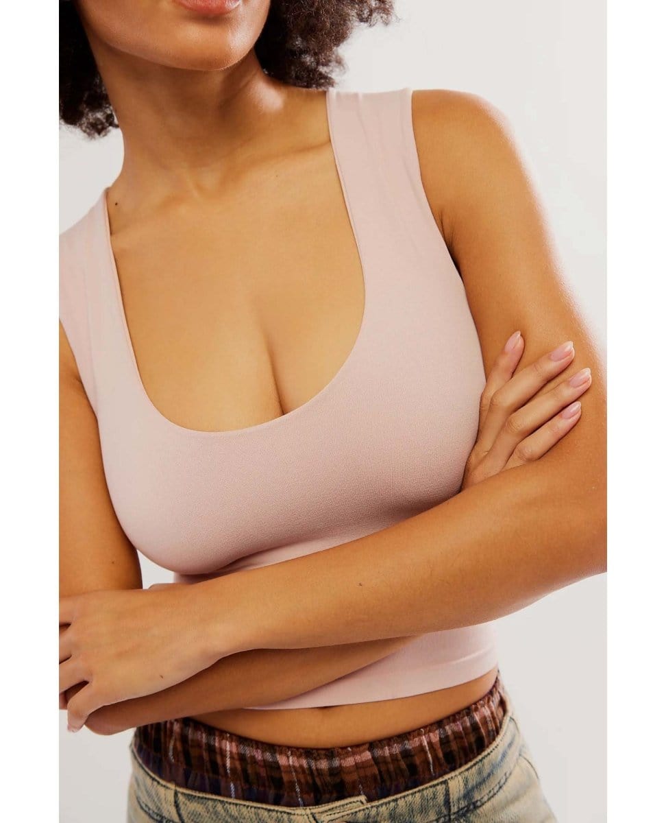 Clean Lines Muscle Cami Pink Salt - PINK ARROWS