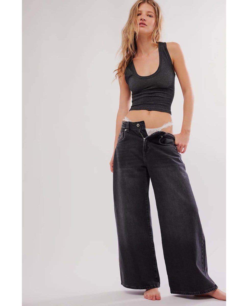 Clean Slate Tank Black - PINK ARROWS