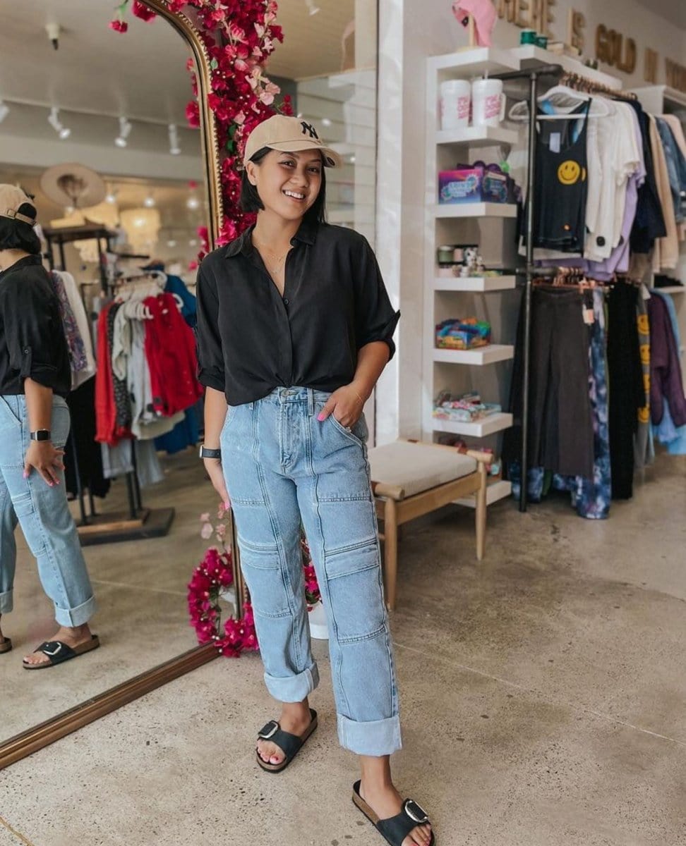 Cooper Cargo Jeans Light Blue - PINK ARROWS