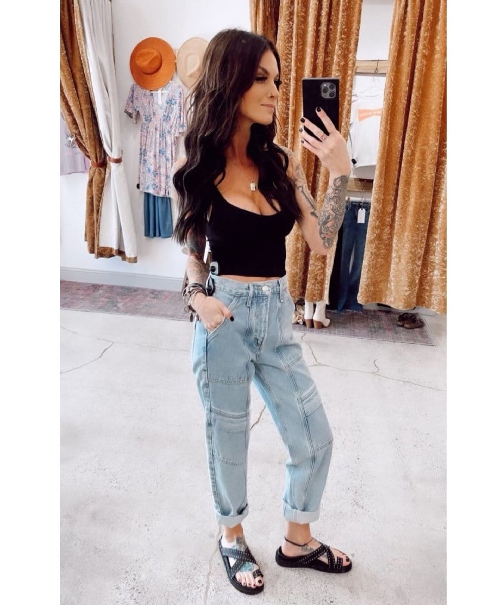 Cooper Cargo Jeans Light Blue - PINK ARROWS