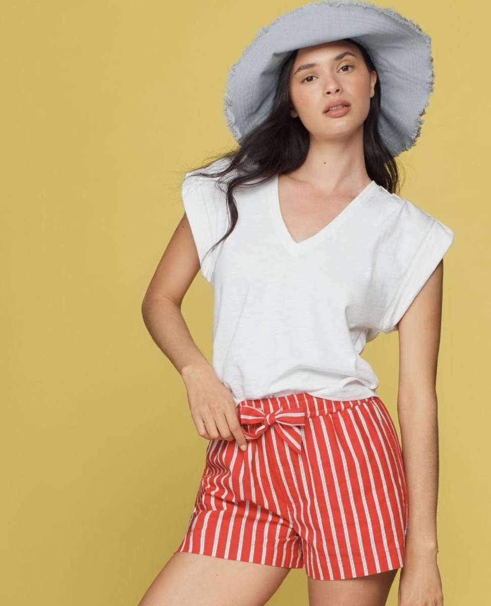 Cooper Tank Top Optic White - PINK ARROWS