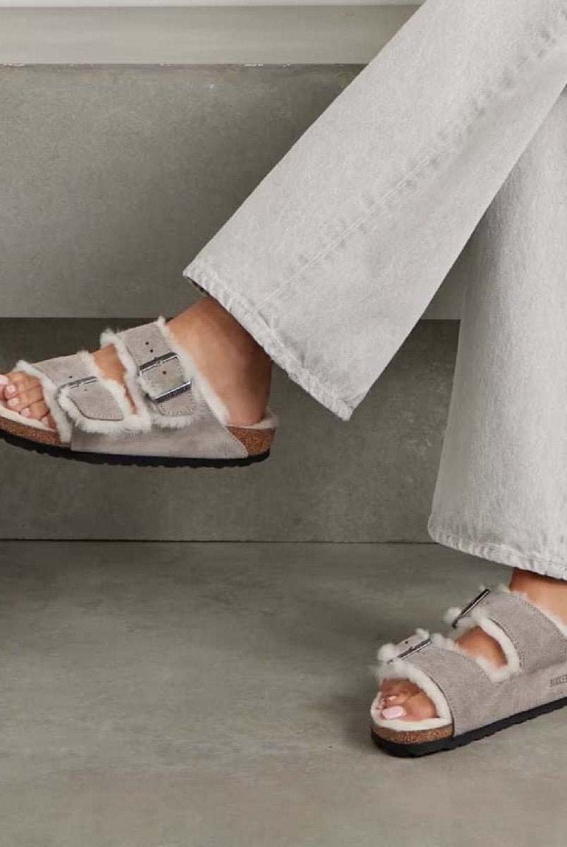 Cozy Shearling Arizona Stone Coin - PINK ARROWS