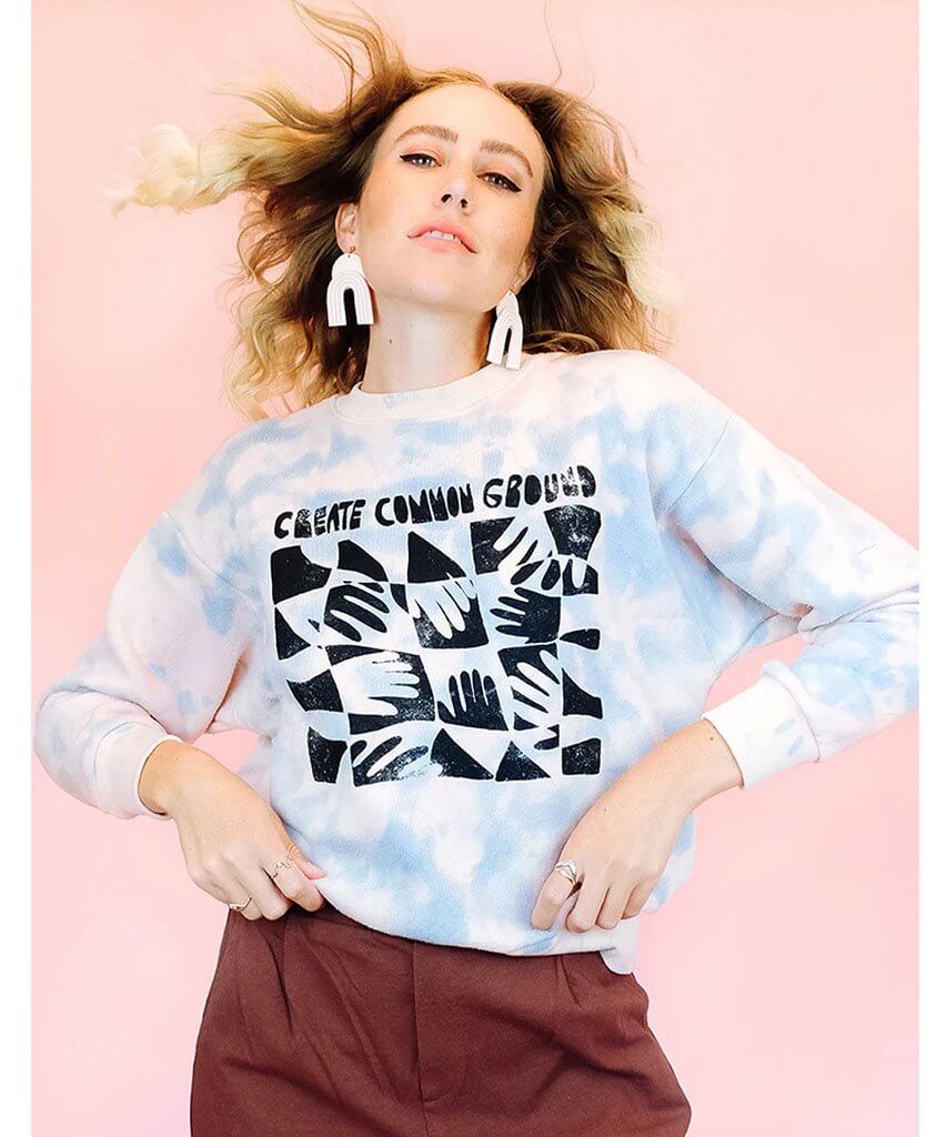 Create Common Ground Soft Haze Tie Dye - PINK ARROWS