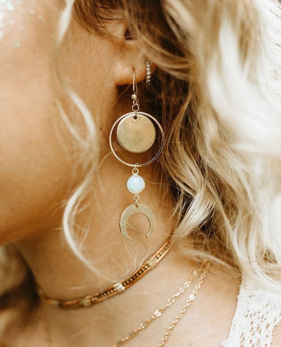 Curiosities Of The Sky Earrings - PINK ARROWS