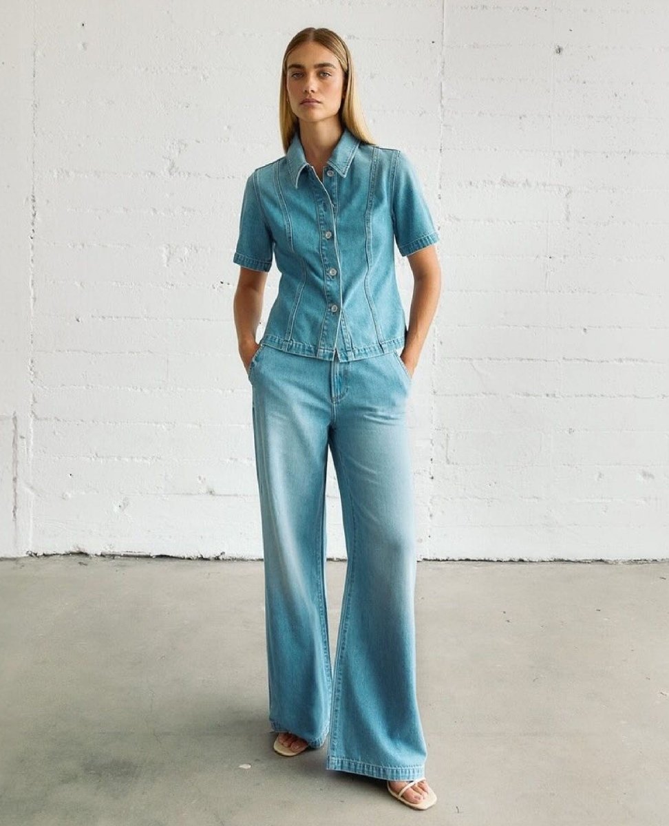 Dahlia Wide Trouser Palo Alto - PINK ARROWS