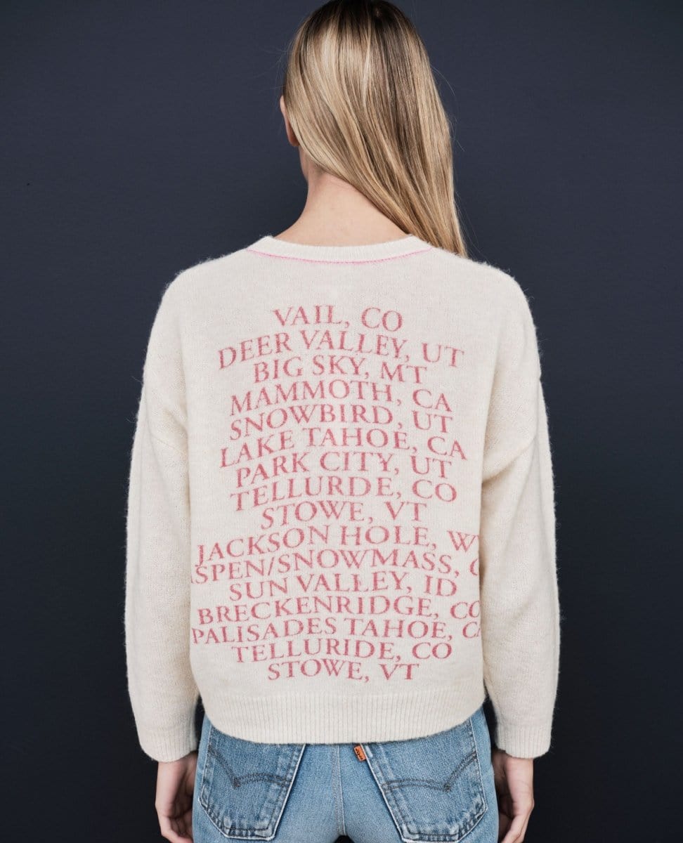 Destination Sweater Cream - PINK ARROWS