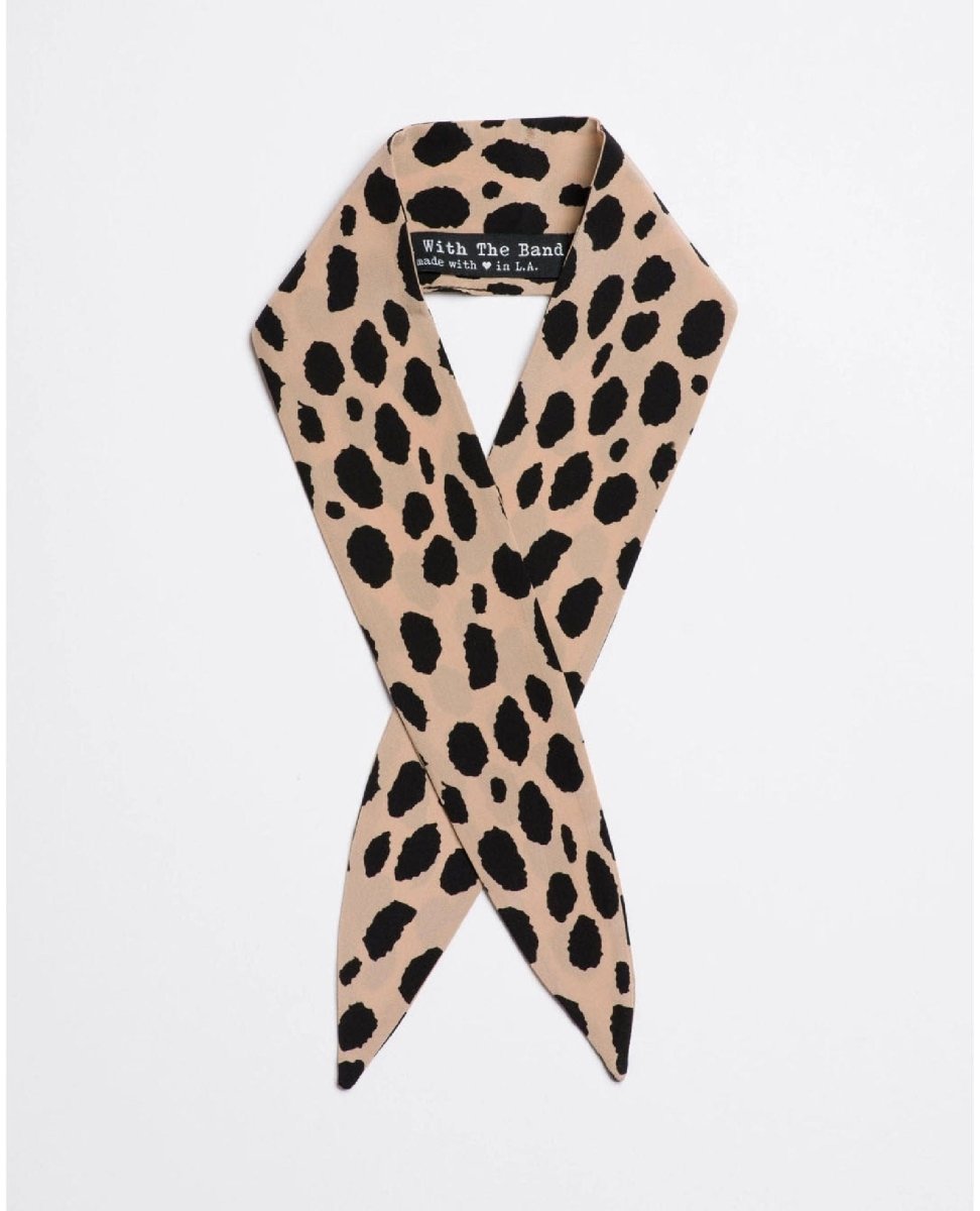 Devil in Disguise Champagne Scarf Tie - PINK ARROWS