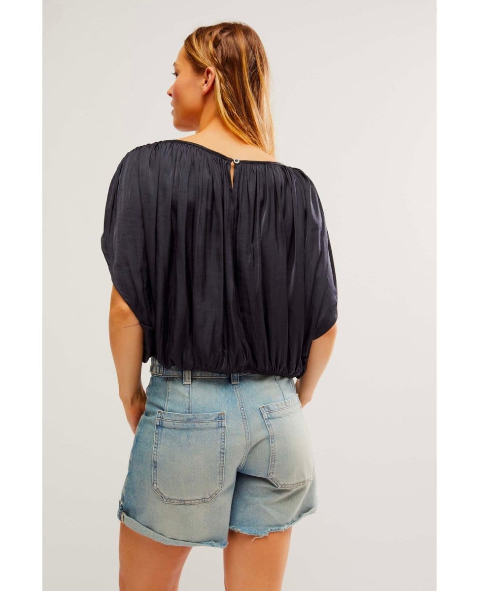 Double Take Top Black - PINK ARROWS