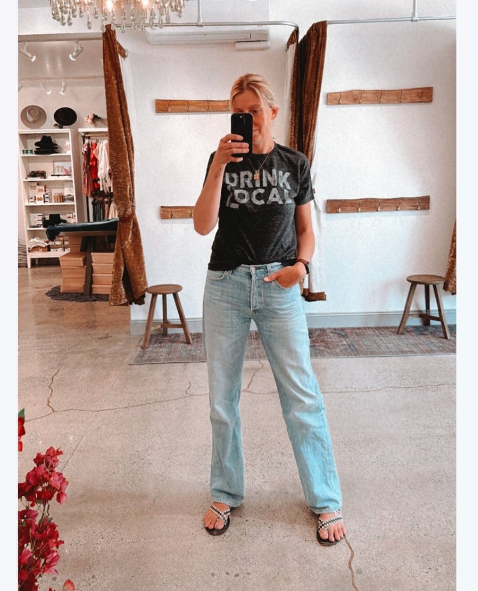 Drink Local Tee - PINK ARROWS