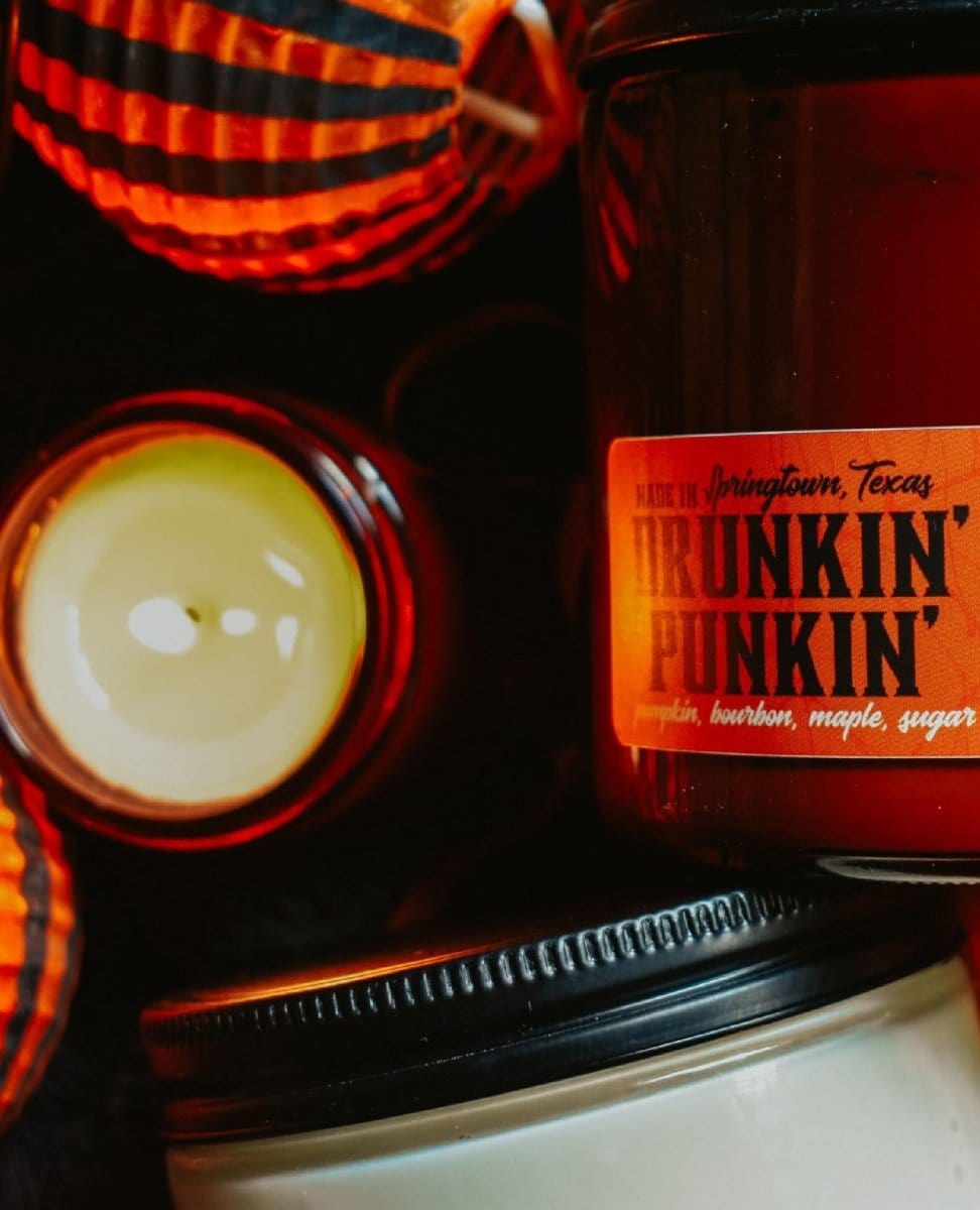 Drunkin' Punkin' - Pumpkin, Bourbon Candle - PINK ARROWS