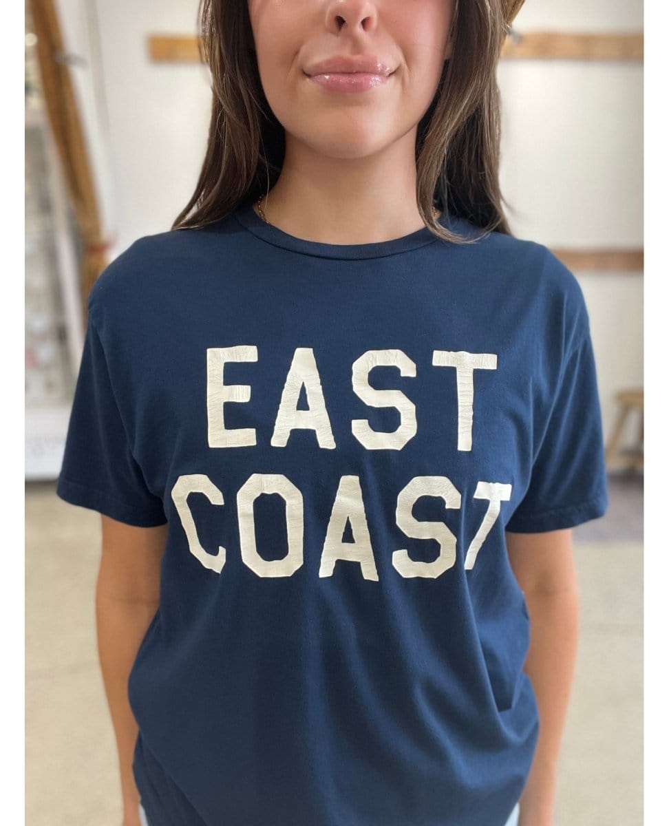 East Coast Vintage Blue Unisex Tee - PINK ARROWS